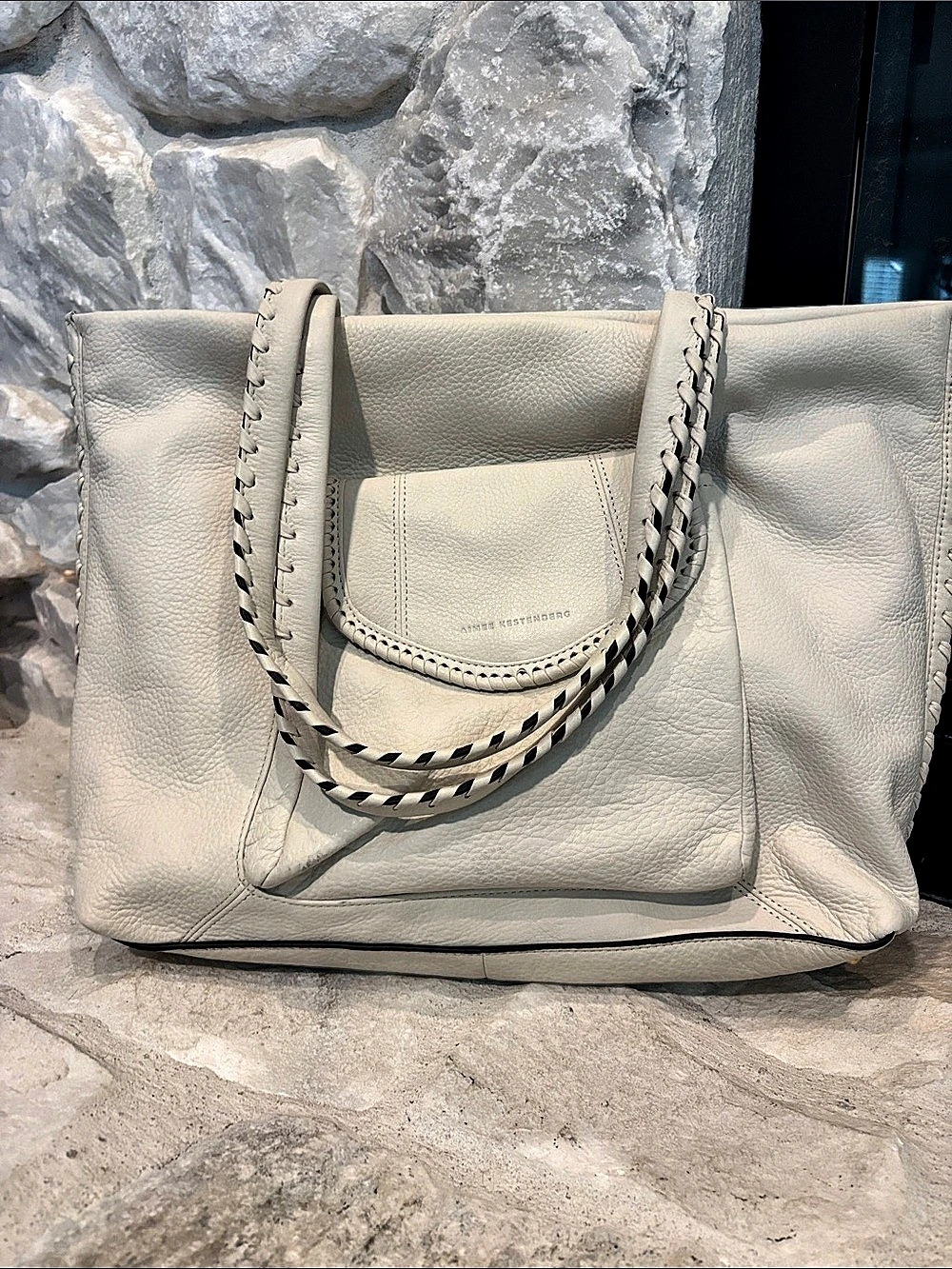 Aimee Kestenberg Leather Tote in White